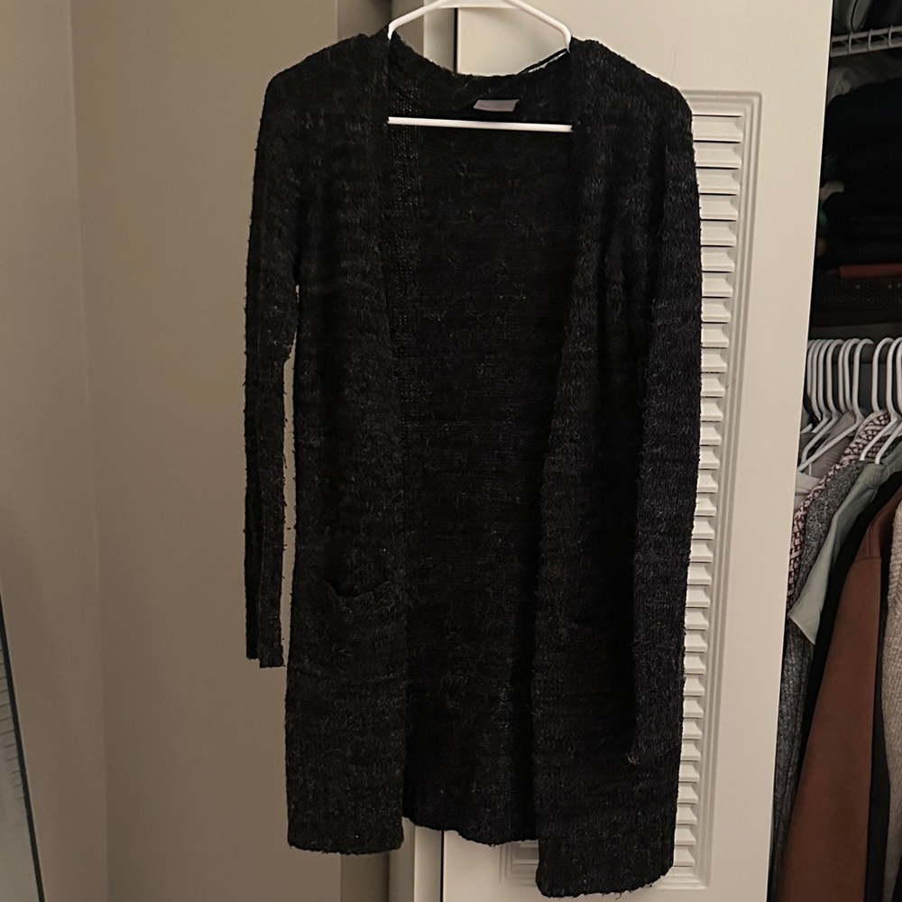 Vero Moda Charcoal Open-Front Cardigan